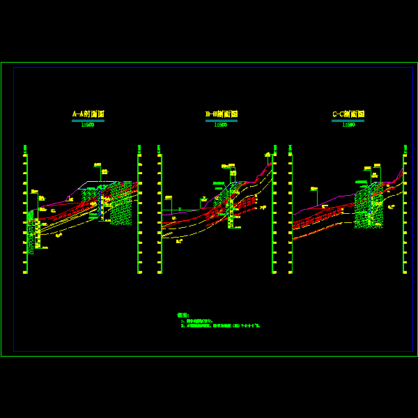 x抗滑桩剖面图.dwg