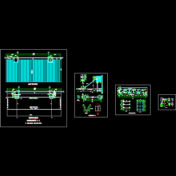 一份钢结构雨篷节点构造详细设计CAD图纸