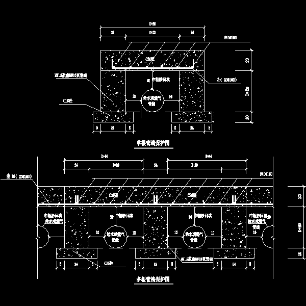 排水管线给水、油管、燃气管线交叉.dwg