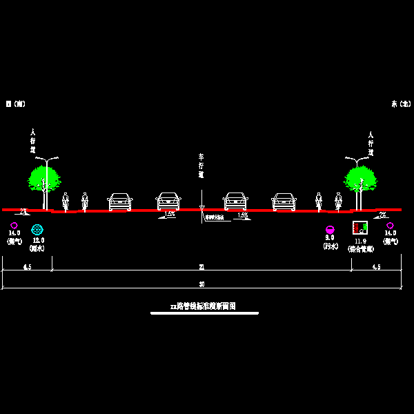 管线标准横断面图.dwg