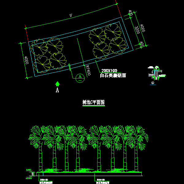 多树树池施工大样CAD图纸(dwg)