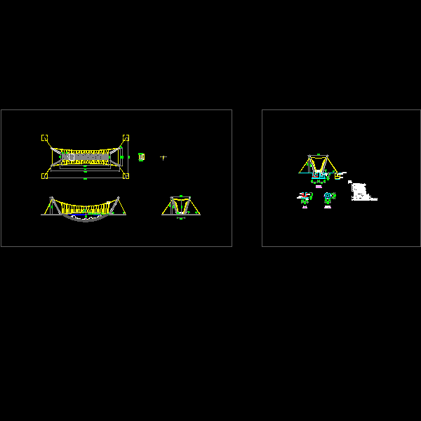 拓展木桥施工CAD详图纸(dwg)