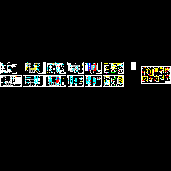 3层框架办公综合楼结构设计CAD施工图纸(dwg)(丙级独立基础)(二级结构安全)