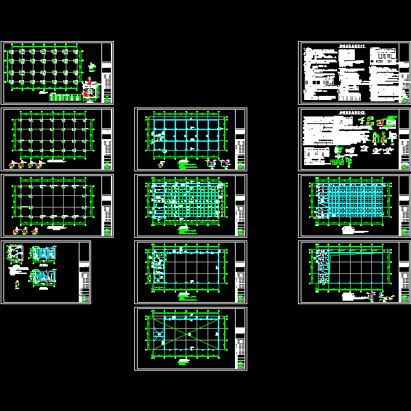 局部3层框架附属楼结构设计CAD施工图纸(dwg)(丙级独立基础)(二级结构安全)