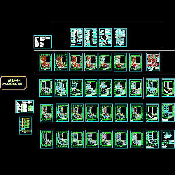多层办公楼电气CAD图纸(火灾自动报警系统)