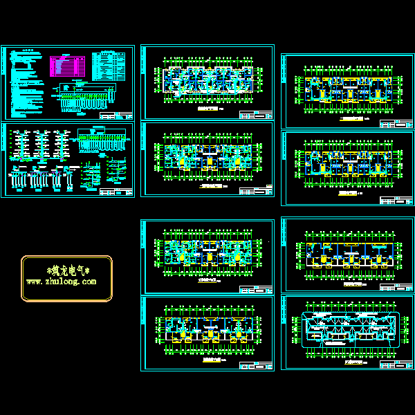5层住宅楼电气CAD施工图纸
