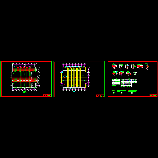 体育馆屋面结构详细设计CAD图纸