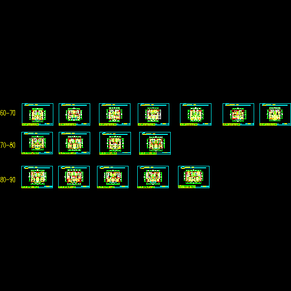 [CAD]多层住宅楼户型选集