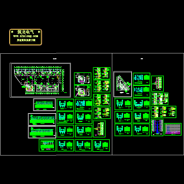 20层办公住宅综合楼电气设计CAD施工图纸