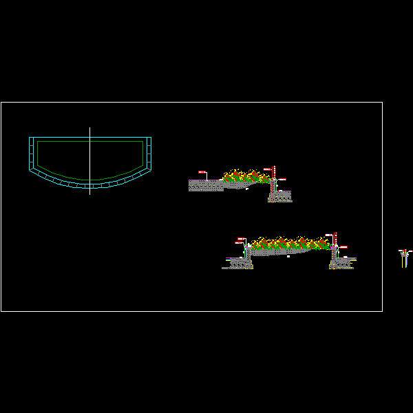 小区花池CAD施工图纸(dwg)