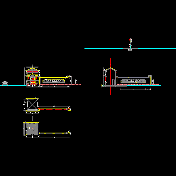 特色门卫设计CAD详图纸——泛亚景观(dwg)