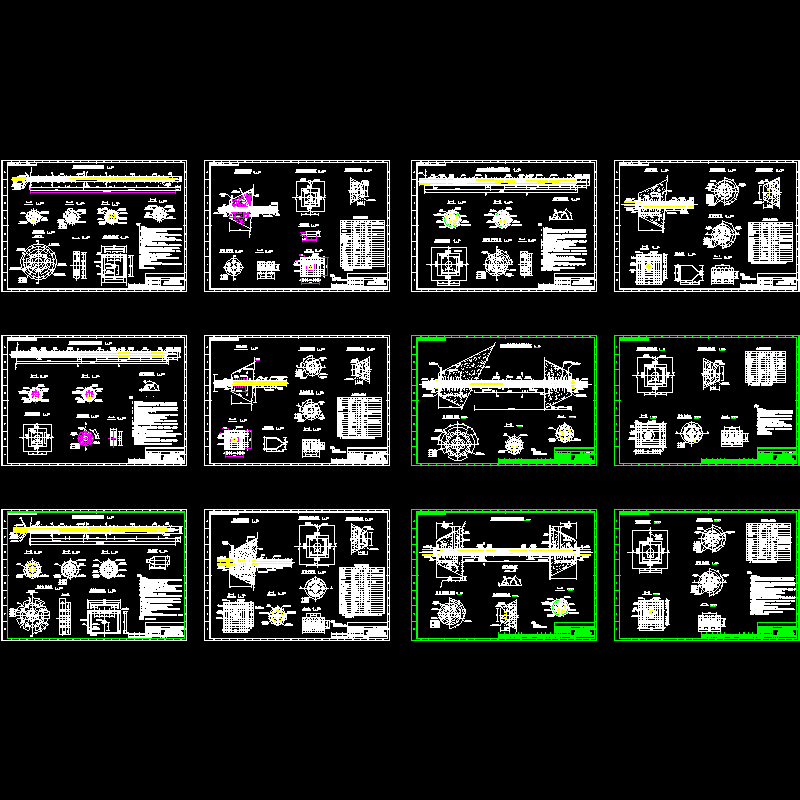 锚杆锚素结构设计CAD图纸(dwg)