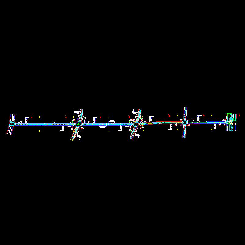 sg-j-3 柳工大道交通设施平面布置图.dwg