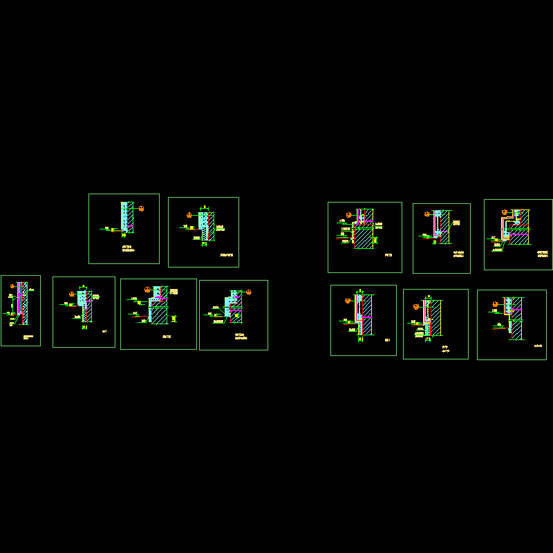 外保温勒角大样CAD图纸(dwg)