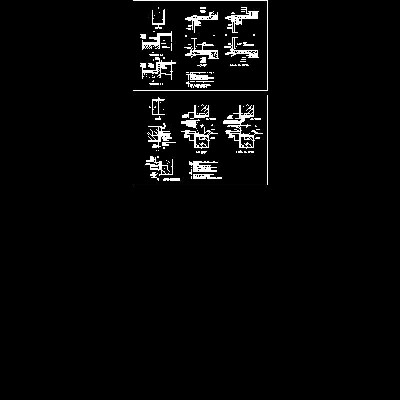 一份金属窗保温节点CAD详图纸(dwg)