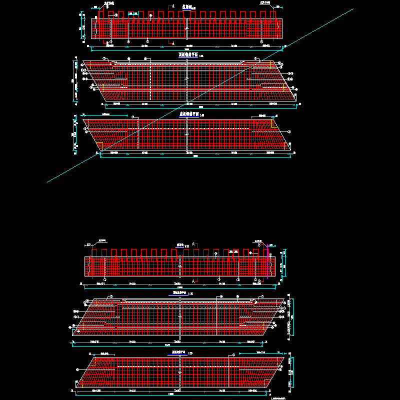 11.边板普通钢筋构造图1（c＝255、α＝30）.dwg