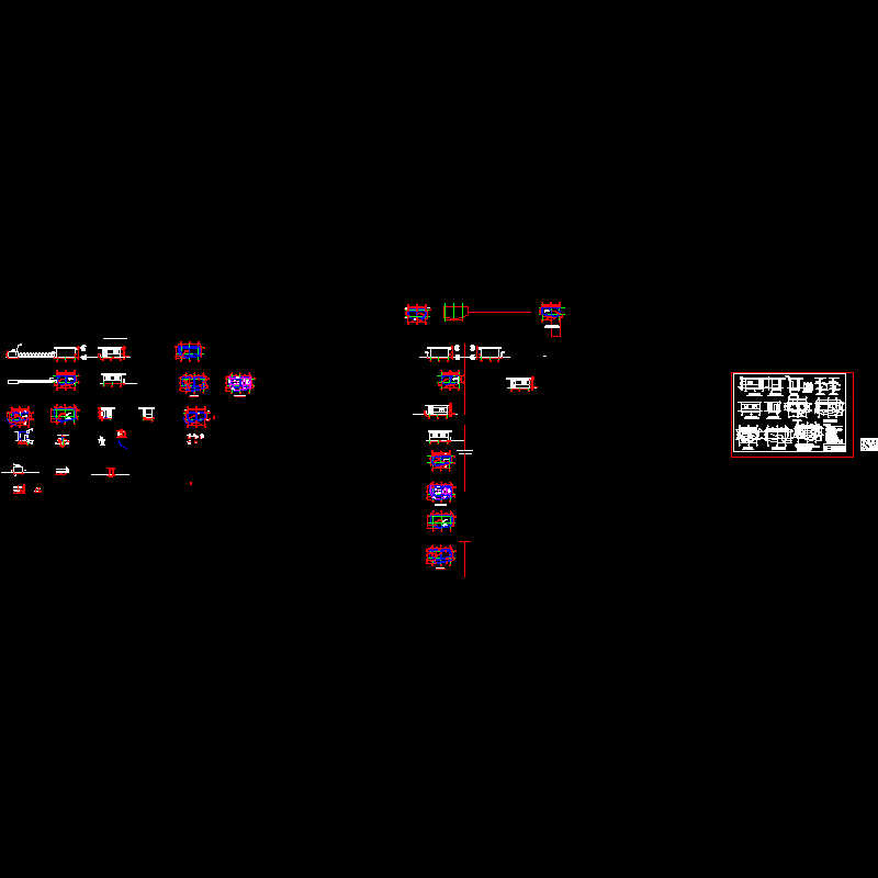 一套传达室建筑施工CAD图纸(dwg)