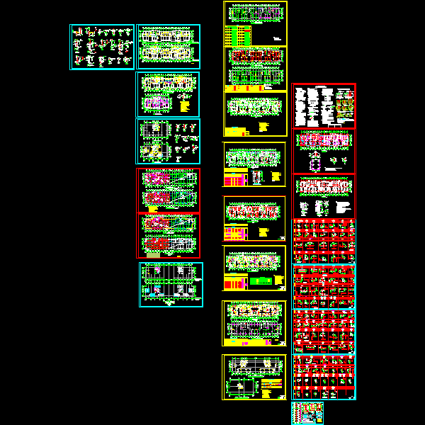 18层剪力墙住宅结构设计CAD施工图纸(dwg)(乙级桩基础)