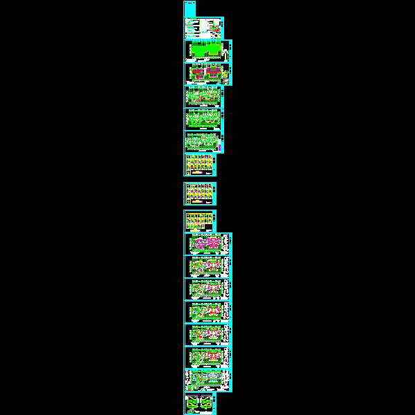33层住宅楼结构设计CAD施工图纸（19、20号楼）(dwg)(甲级筏形基础)