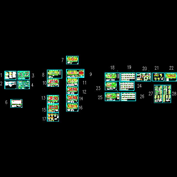4层剪力墙结构住宅楼结构CAD施工图纸(dwg)(乙级桩基础)(二级结构安全)