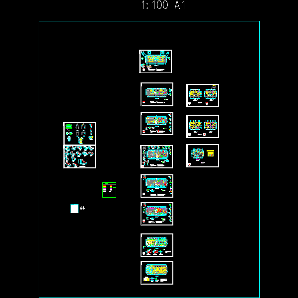 4层公司综合楼结构设计CAD图纸(dwg)(丙级独立基础)(二级结构安全)