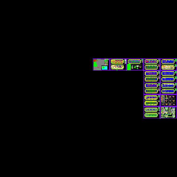 6层框架住宅楼结构CAD施工图纸(dwg)(丙级筏形基础)(二级结构安全)