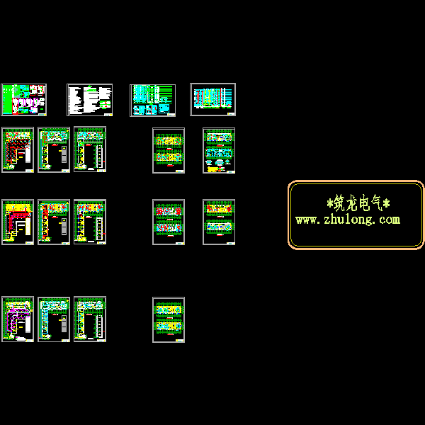 11层住宅楼电气CAD施工图纸(钢筋混凝土结构)