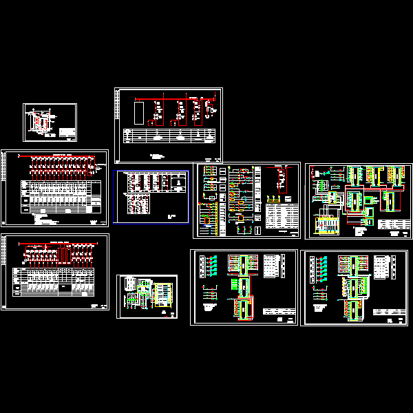 综合办公楼变电站电气CAD施工图纸(dwg)