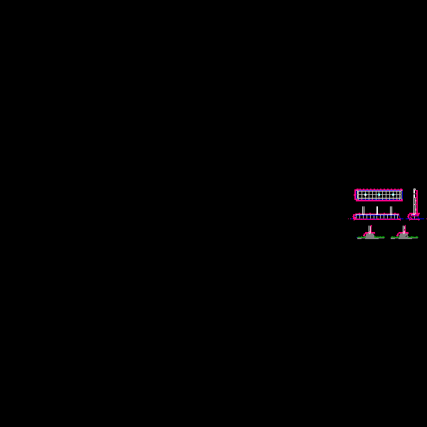 一份旗台旗杆dwg格式做法详细设计CAD图纸(平面图)