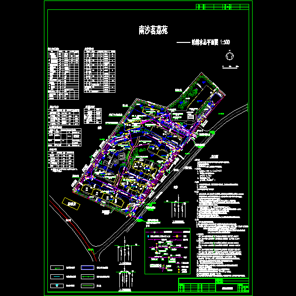 小区给排水总平面图 - 1