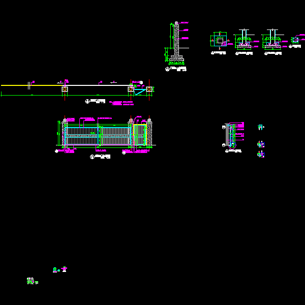 标准大门施工图（推拉门）.dwg