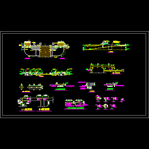 景墙CAD施工图纸全套(dwg)