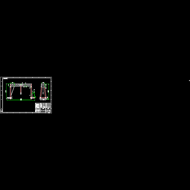 5吨门机总CAD图纸(dwg)