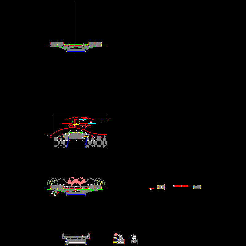 特色观景平台节点CAD详图纸——泛亚景观(dwg)
