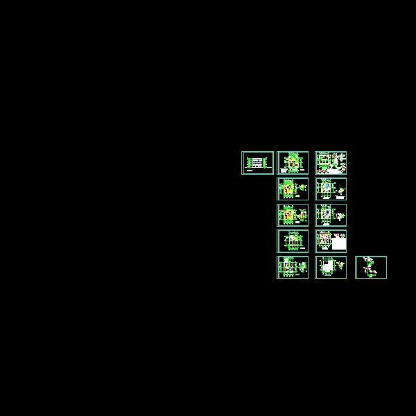 私人别墅结构设计CAD图纸(dwg)