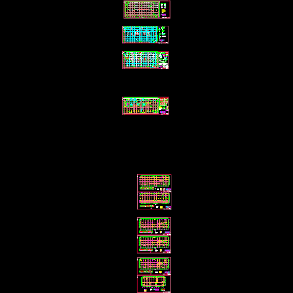 地上5层框架结构（少量剪力墙）住宅楼结构CAD施工图纸(dwg)(6度抗震)