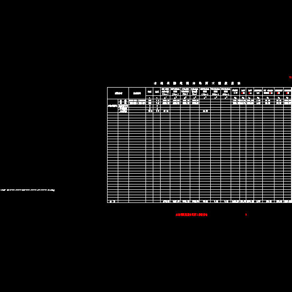 06水淹坝隧道洞内路面工程数量表.dwg