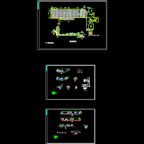 一份游泳池节点构造详细设计CAD图纸