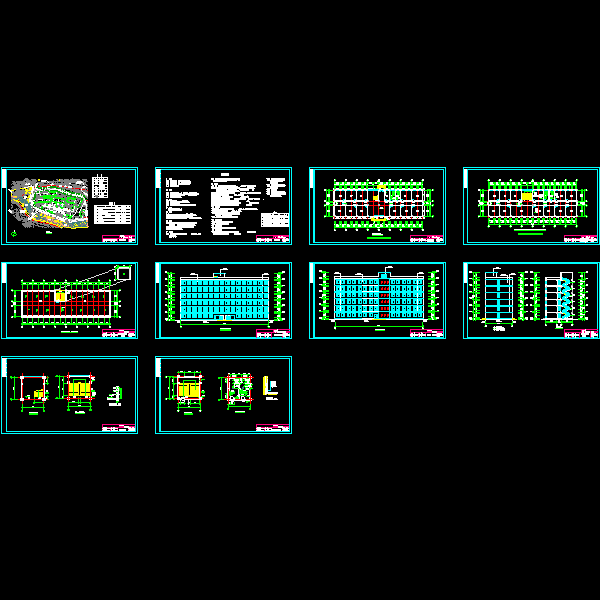 1政府办公楼建筑cad图纸.dwg