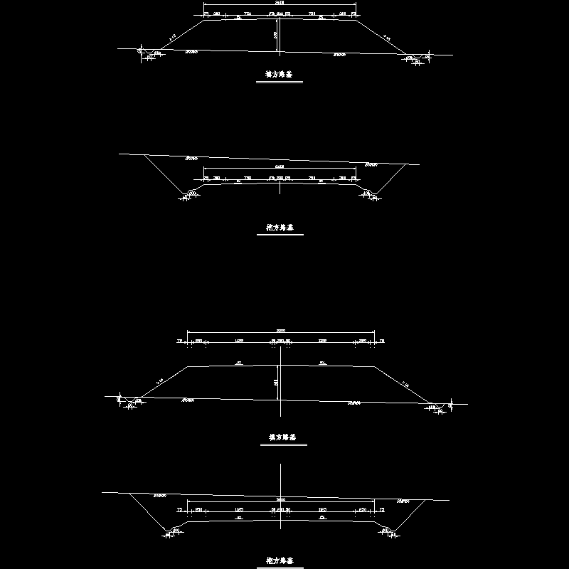 一级公路横断面设计 - 1