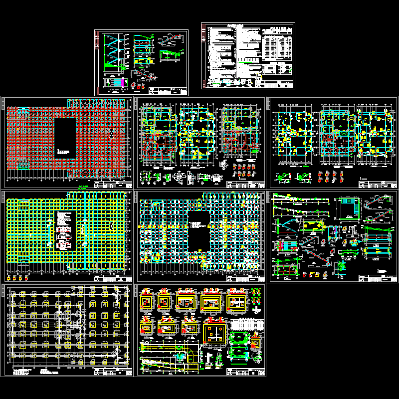 带车库住宅结构CAD图纸(dwg)