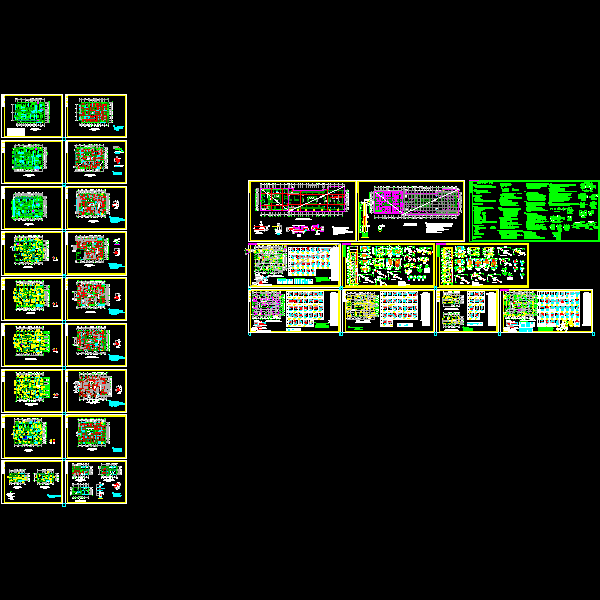 剪力墙住宅结构设计CAD图纸(dwg)(桩基础)