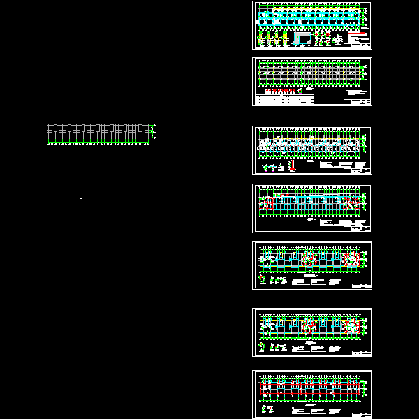 住宅楼结构设计CAD施工图纸(平面布置图)(dwg)