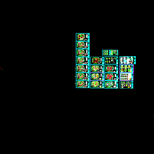 19层框剪结构住宅楼结构CAD施工图纸(dwg)(二级结构安全)