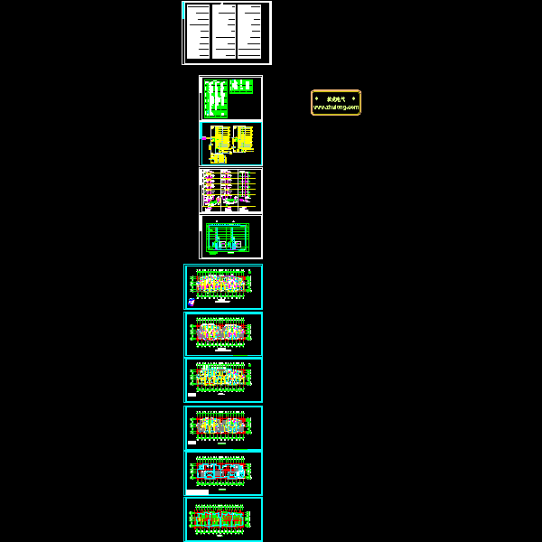 6层住宅楼电气CAD图纸(可视对讲系统)