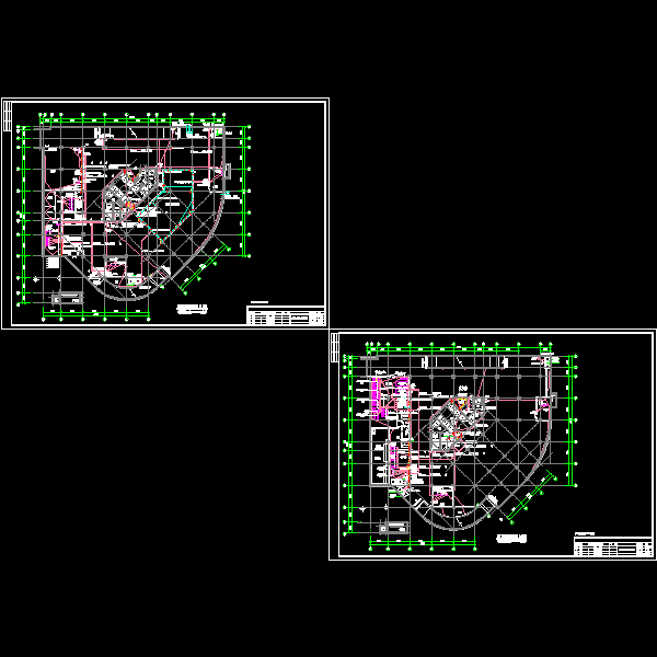 地下二、4层平面图纸(F10电CAD施工图纸-电力图纸)(dwg)