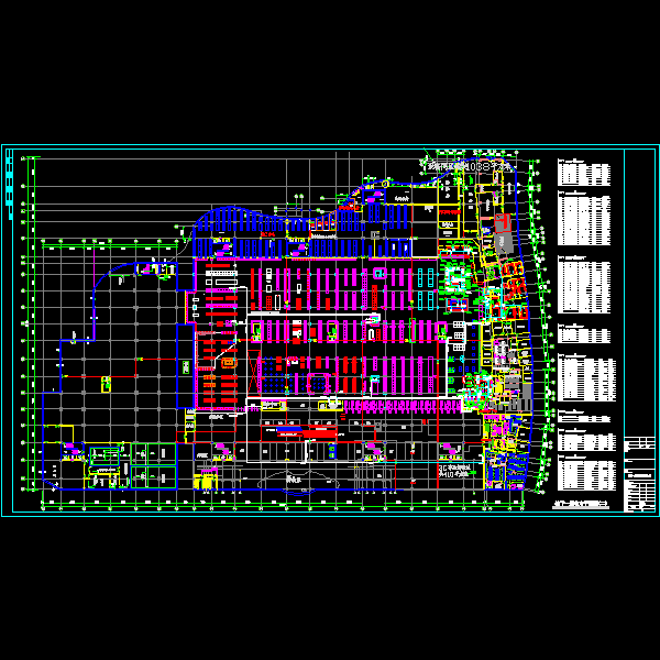 超市电气平面CAD图纸(dwg)