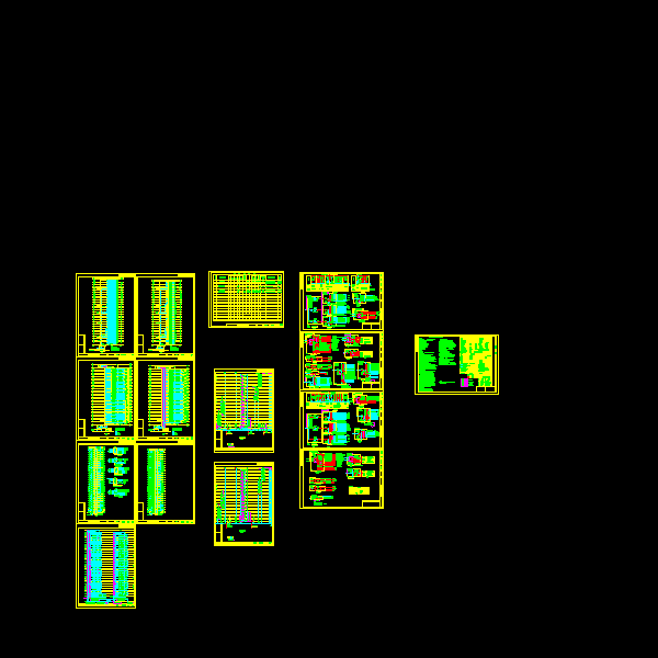 32层住宅楼强弱电CAD施工图纸(火灾自动报警系统)(TN-S)