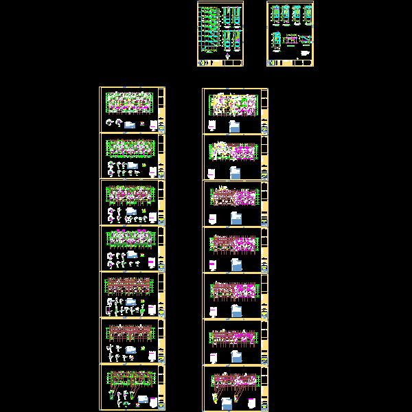 8层剪力墙结构住宅楼结构CAD施工图纸(dwg)