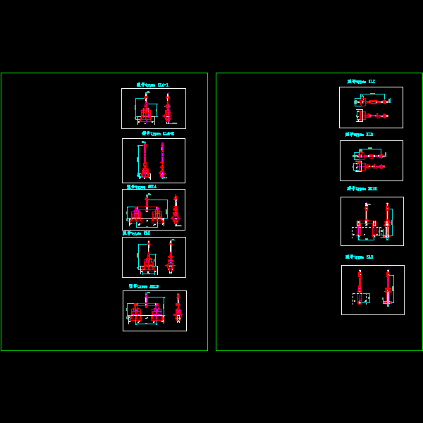 玻璃吊夹CAD施工图纸(dwg)